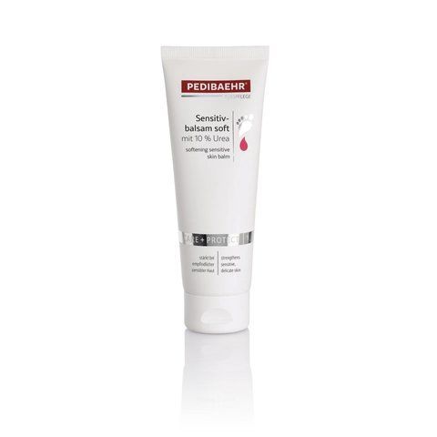 Бальзам із 10% сечовиною для ніг 125мл (SENSITIVE BALM SOFT), PEDIBAEHR BAEHR-11045 фото