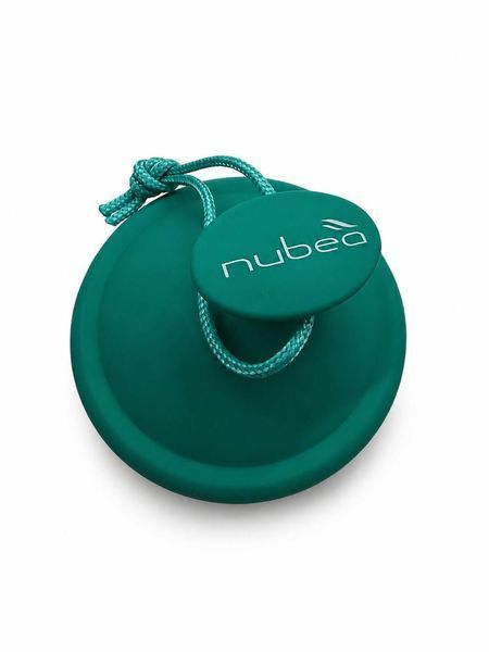 Кругла масажна щітка для скальпу та волосся Nubea (зелена) 1 шт НА036 фото