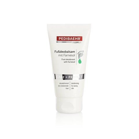Бальзам з фарнезолом для ніг (DEODORANT FOOT BALM) PEDIBAEHR 75 мл 10840 фото
